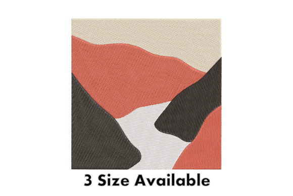 Abstract Mountain Embroidery Design Review: A Modern Art Statement
