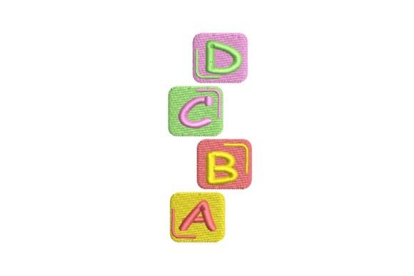 Alphabet Blocks Embroidery Design Review for Personalized Gifts