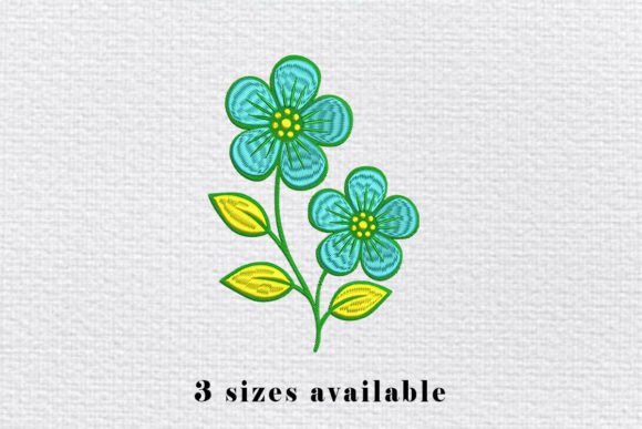 Blue Flower Embroidery Design File Review for Seasonal Use