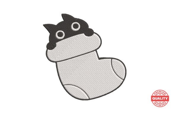 Cute Cat in Stocking Embroidery Review for Real Projects