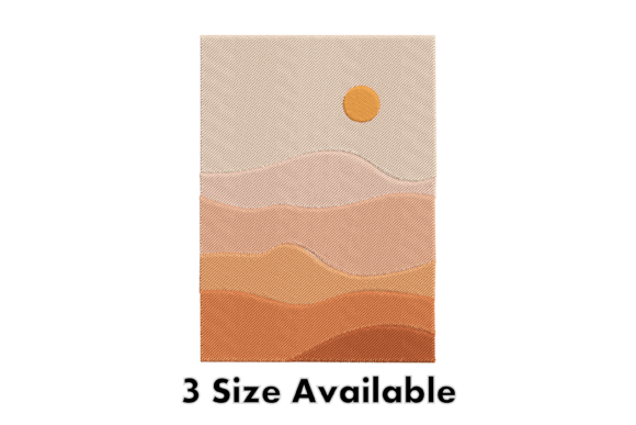 Desert Sunset Embroidery Design Review for Business Use