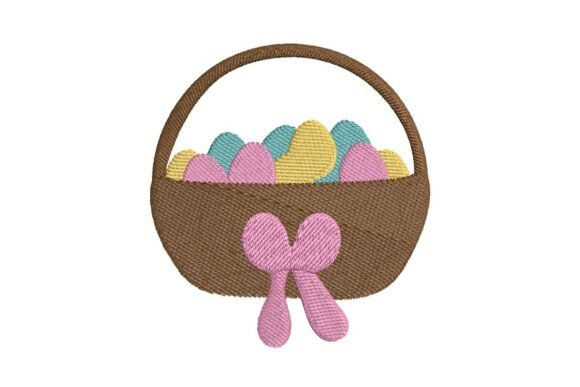 Easter Egg Basket Embroidery Design Review for Boutique Sweatshirts