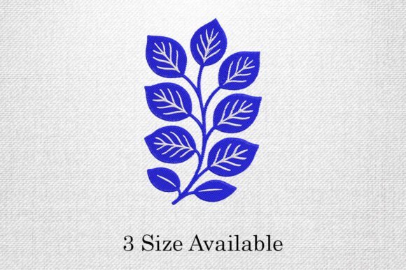 Elegant Leaf Branch Embroidery Design: A Timeless Addition to Sweatshirt Collections