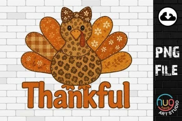 Faux Embroidery Turkey Thanksgiving PNG: A Designer’s Real-World Take