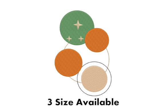 Geometric Circles Embroidery Design: A Modern Holiday Staple
