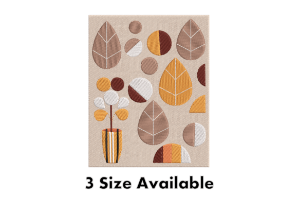 Geometric Leaf Embroidery Design Review for Apparel Projects