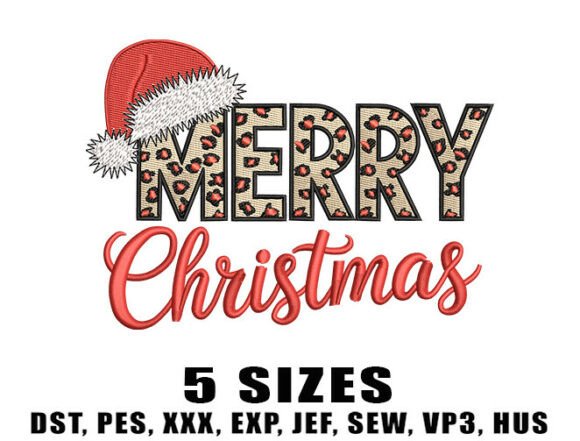 Merry Xmas Leopard Embroidery Designs Review for Sellers