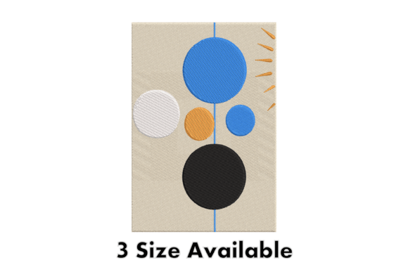 Modern Abstract Circle Embroidery: A Bold Choice for Seasonal Projects