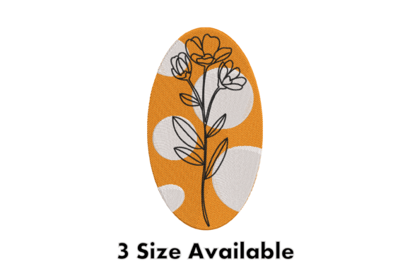 Modern Floral Oval Embroidery Design Review for Small Business Use