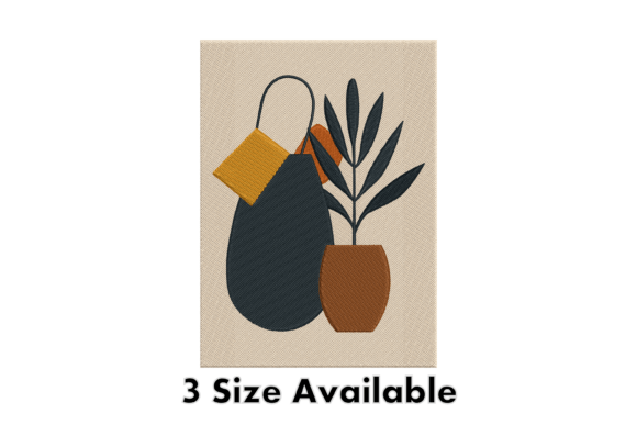 Modern Vase Plant Embroidery Art Review for Real Projects