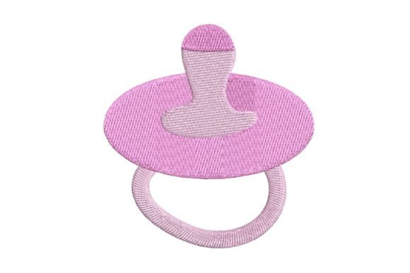 Pink Baby Pacifier Embroidery Design Review for Boutique Sweatshirts