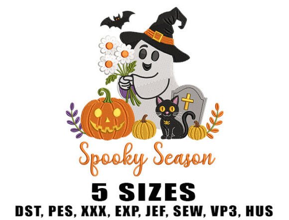 Spooky Witch Ghost Embroidery Design Review for Boutique Apparel
