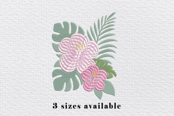 Tropical Hibiscus Embroidery File Review for Etsy Sellers